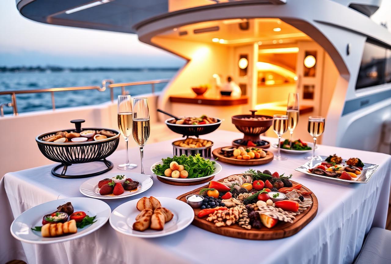 Gourmet catering spread